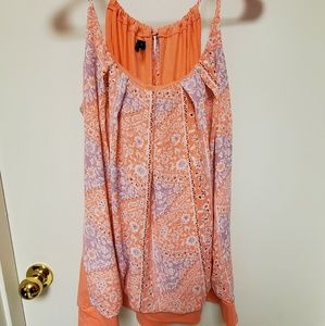 Maurice's XXL orange paisley floral Camisole
